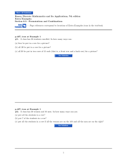 Extra Examples &mdash; Page references correspond to locations of Extra