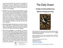 The Daily Dozen: 12 Habits That Should Mark Every Believer`s