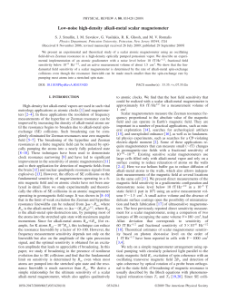 Low-noise high-density alkali-metal scalar magnetometer