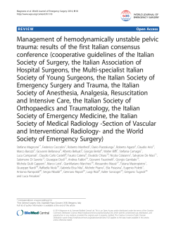 Management of hemodynamically unstable pelvic trauma: results of
