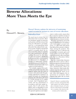 Reverse Allocations: More Than Meets the Eye