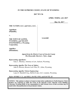 2017 WY 56 - Wyoming Judicial Branch