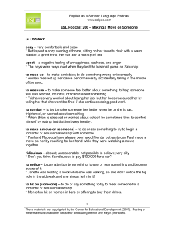 ESLPod 266 Guide - Englis As A Second Language