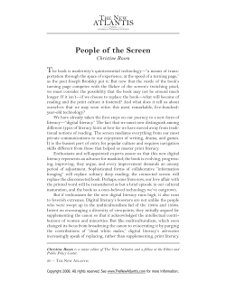People of the Screen