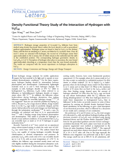 Density Functional Theory Study of the Interaction of Hydrogen with