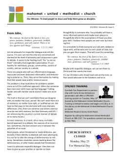May Newsletter - Mahomet United Methodist Church