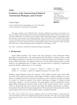 In Defense of the Numeral-based Model of Austronesian Phylogeny