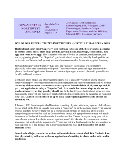 One of our Under-Utilized Insecticides