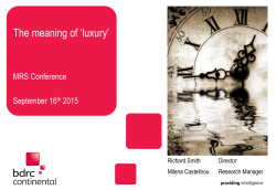 The meaning of `luxury`