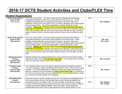 Student Activities document - Dauphin County Technical School