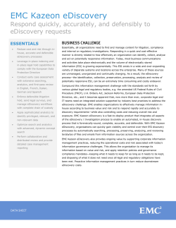 EMC Kazeon eDiscovery