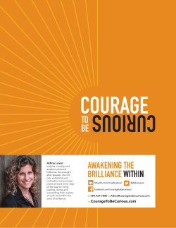 speaking - Courage to be Curious