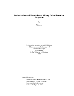 Optimization and Simulation of Kidney Paired Donation