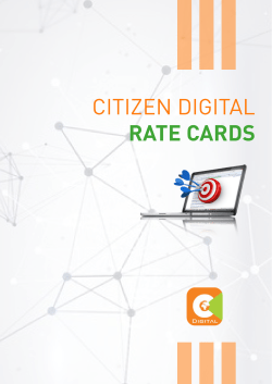 CITIZEN DIGITAL RATE CARDS