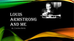 LOUIS ARMSTRONG AND ME