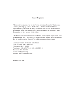 Losing America`s Memory - The American Council of Trustees and