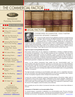 the commercial factor - International Factoring Association