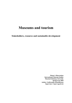 Museums and tourism