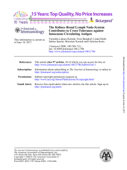 Innocuous Circulating Antigen Contributes to Cross