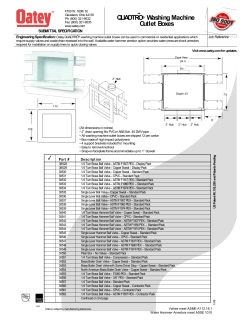QUADTRO&reg; Washing Machine Outlet Boxes