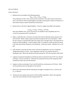 Gas Law Problems Honors Chemistry 1. Methane burns according