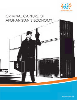 Criminal Capture of Afghanistan`s Economy