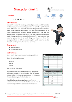 Monopoly - Part 1 - TI Education