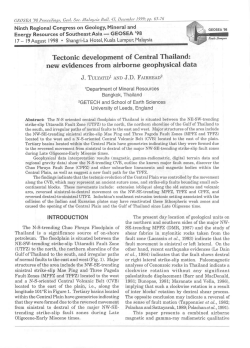 Tectonic development of Central Thailand: new evidences from