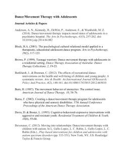 Adolescence - American Dance Therapy Association