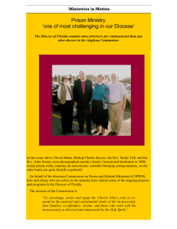 Prison Ministry `one of most challenging in our Diocese`