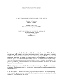 An Anatomy of Credit Booms and their Demise