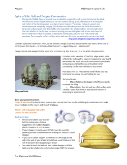 Spice of Life: Salt and Pepper Ceremonies