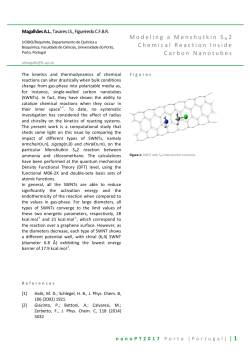 Modeling a Menshutkin SN 2 Chemical Reaction Inside