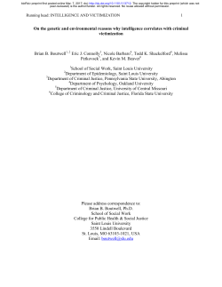 On the genetic and environmental reasons why