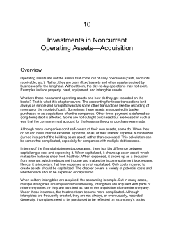 10 Investments in Noncurrent Operating Assets