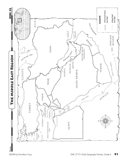 The Middle East Region - 6th Grade Social Studies