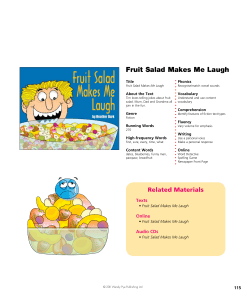 Fruit Salad Makes Me Laugh