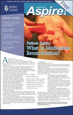 Aspire: Winter 2005 - Winnipeg Regional Health Authority