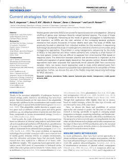 Current strategies for mobilome research
