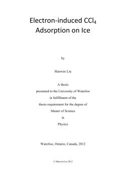 Electron-induced CCl4 Adsorption on Ice