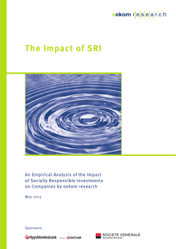 The Impact of SRI