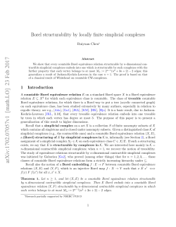 Borel structurability by locally finite simplicial complexes