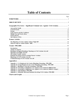 Criminal Acts Against Civil Aviation 2000