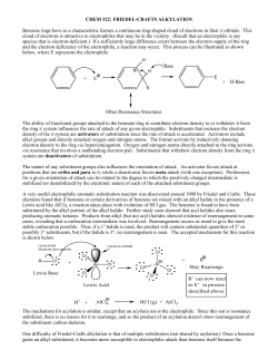 FRIEDEL-CRAFTS ALKYLATION