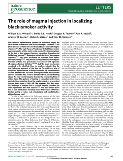 The role of magma injection in localizing black