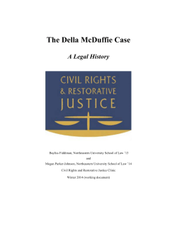 The Della McDuffie Case - Northeastern University