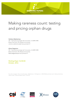 Making rareness count: testing and pricing orphan drugs