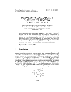 COMPARISON OF AlCl3 AND ZSM-5 CATALYSTS FOR REACTION
