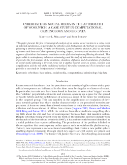 cyberhate on social media in the aftermath of