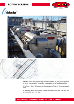 Brochure Rotary Screens Defender
